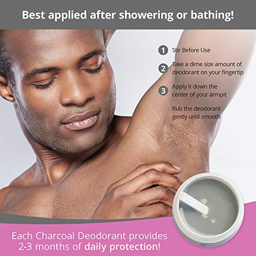 Lavender Charcoal Deodorant - Aluminum Free