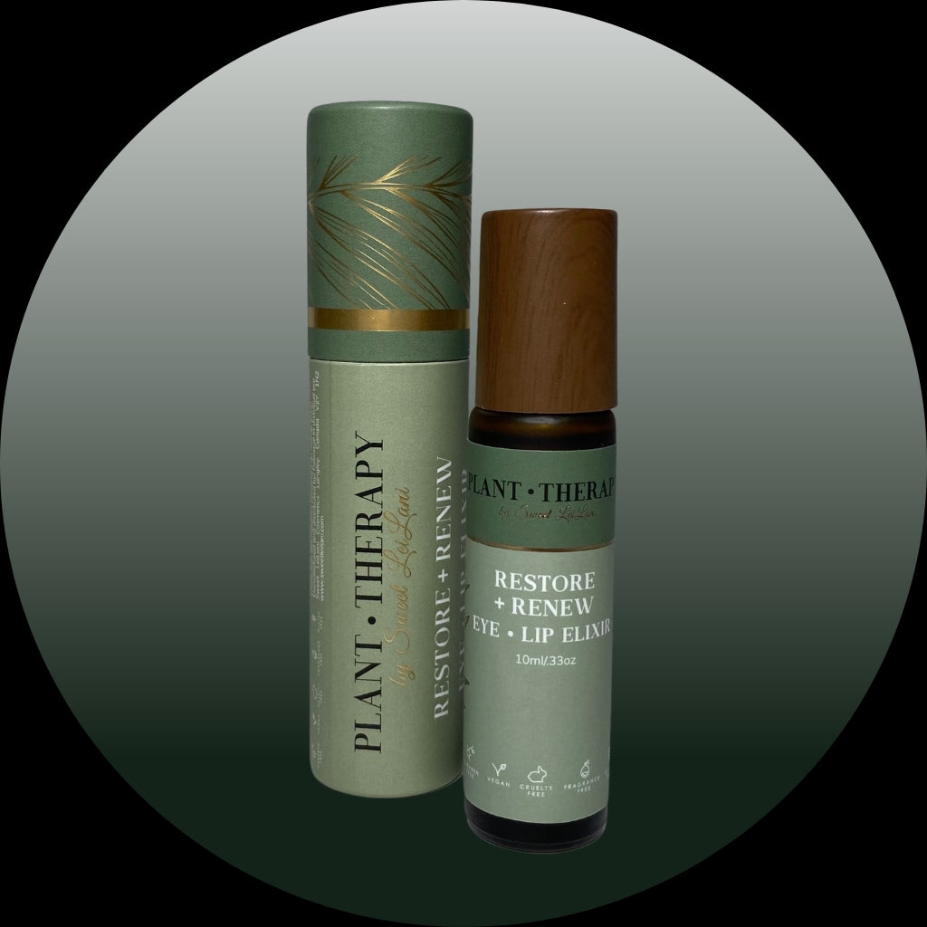 Plant Therapy Restore + Renew Roll-On Eye & Lip Elixir – Mature & Sensitive Skin
