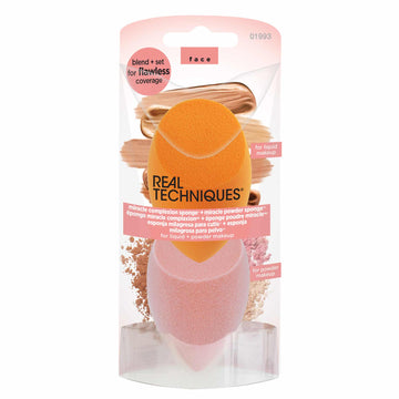 REAL TECHNIQUES Miracle Complexion Sponge + Miracle Powder Sponge - Free Shipping