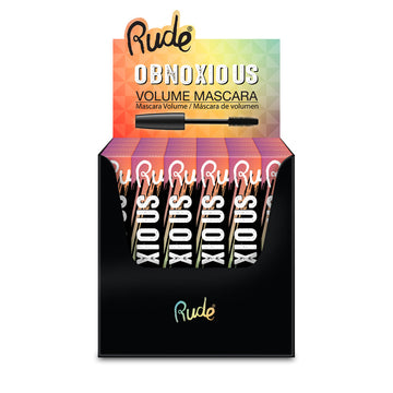 RUDE Obnoxious Volume Mascara Display Set, 24 Pieces - Free Shipping