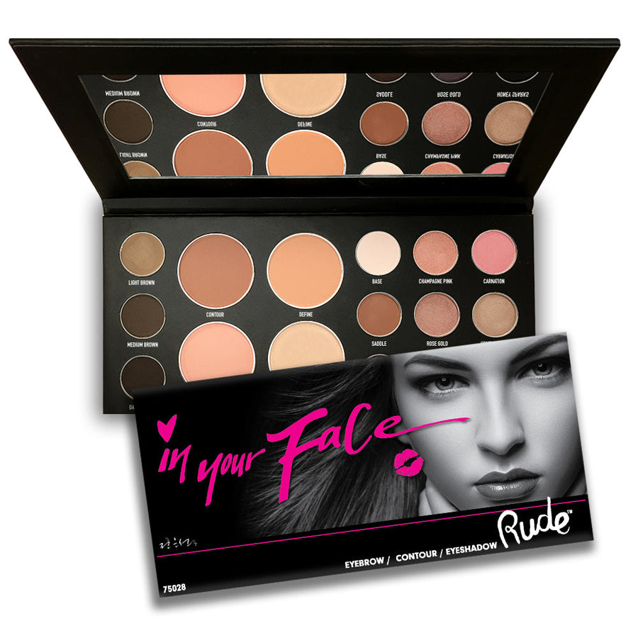 RUDE In Your Face 3-in-1 Palette - Free Shipping