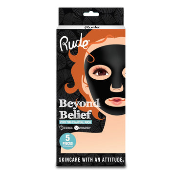 RUDE Beyond Belief Purifying Charcoal Mask 5 Piece Pack - Free Shipping