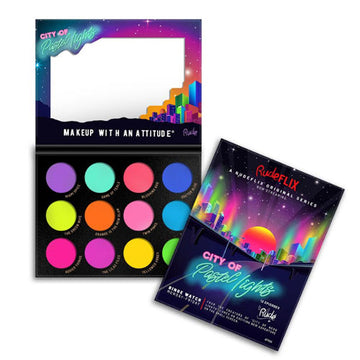 RUDE City of Pastel Lights - 12 Pastel Pigment & Eyeshadow Palette - Free Shipping