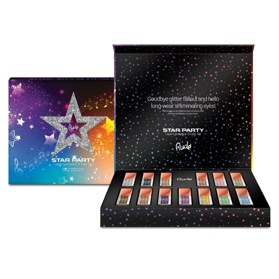 RUDE Star Party Liquid Eyeshadow (BUNDLE) - Free Shipping