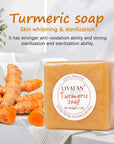 Skin Help Zone Turmeric Face Soap Acne Treatment Lighten Dark Spots Black Skin  Handmade 110g