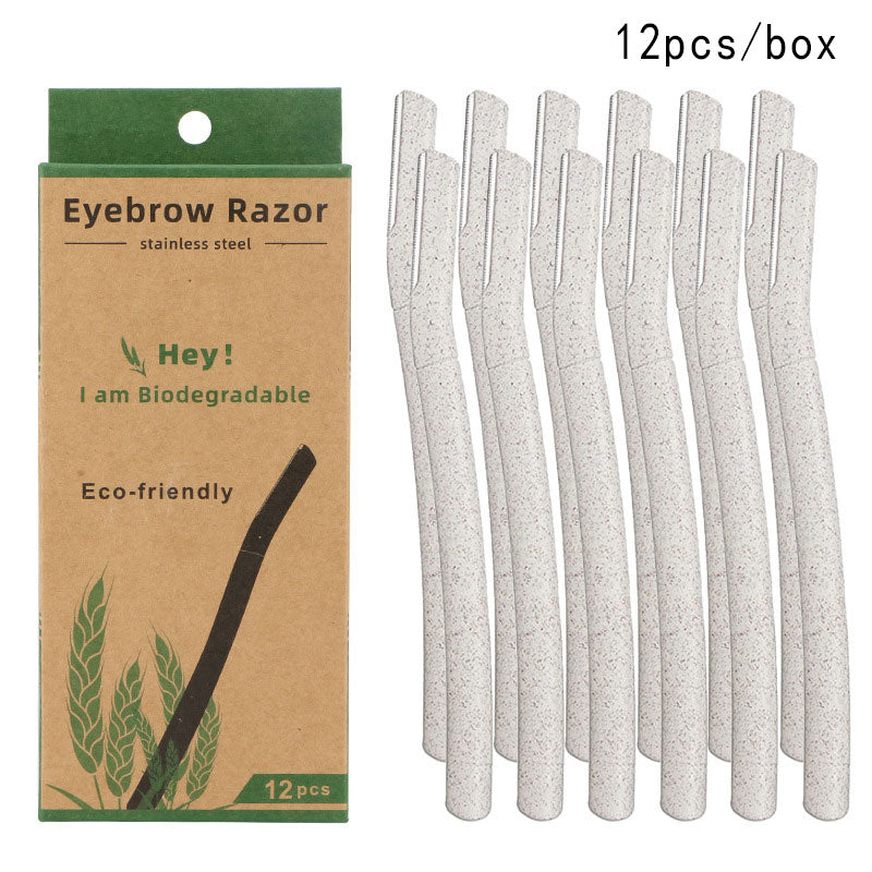 Eyebrow Razor stainless steel Eco-friendly 12 pcs