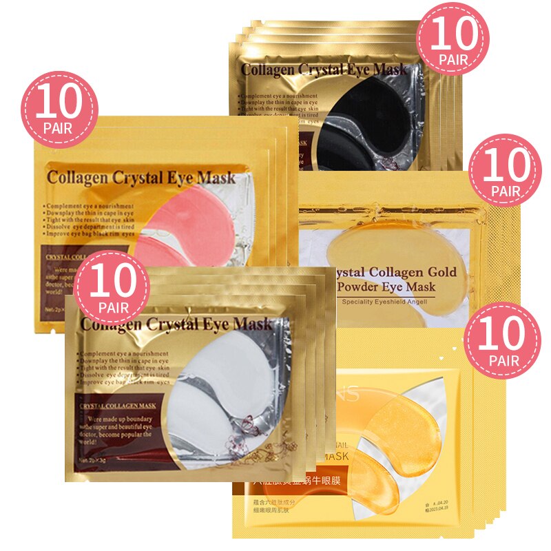 Crystal Collagen 24K Gold Eye Mask Patches 20 Packs