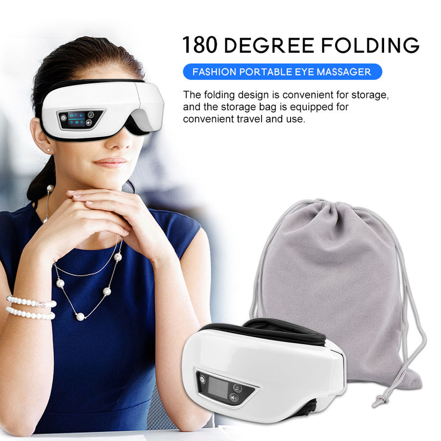 Smart Eye Massager with Heating and Bluetooth Music 6D