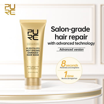 PURC Pure 8 Seconds Revitalizes Hot Dyeing Damaged Hair Mask 70g / 2.47 oz.