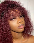 Natural ALLURE Curls with a Jerry Curly Wig With Bangs