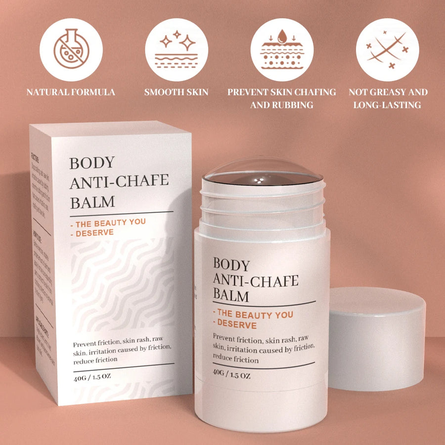 Anti Chafe Balm Anti Chafing Stick Exercise Prevent Rubbing Raw Skin Irritation for Inner Thigh Arm Chest Butt Friction Defense