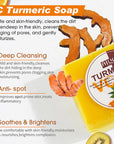 AILKE Natural Turmeric Soap for Face Body Lighten Brighten Skin Tone