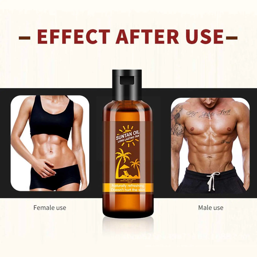 Body Bronzer tanning Oil outdoor