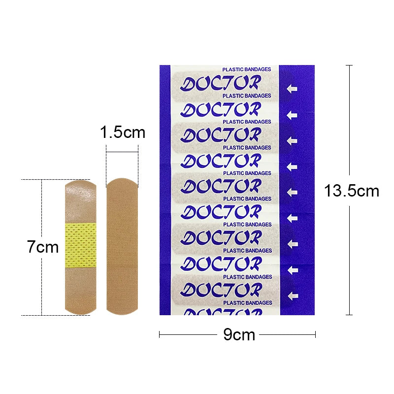 50pcs Band-Aid Wound Care Hemostasis Plaster Breathable Herbal Medical Sterile Adhesive Bandage Adhesive Tape Band Aid A1557