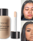 LOOKAVE Full Coverage Concealer For Blemish Prone Skin