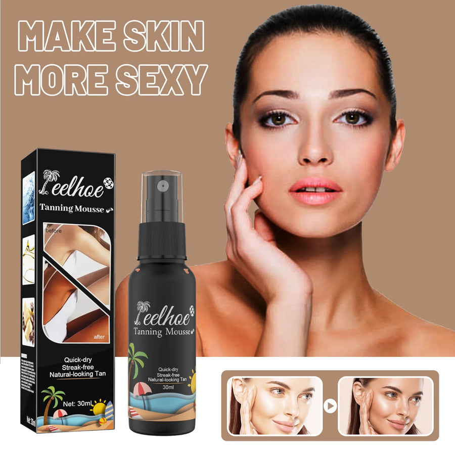 EELHOE Body Quick Tanning Spray Create A Natural Summer Tan Bronzer In Sun-free Beach Lotion