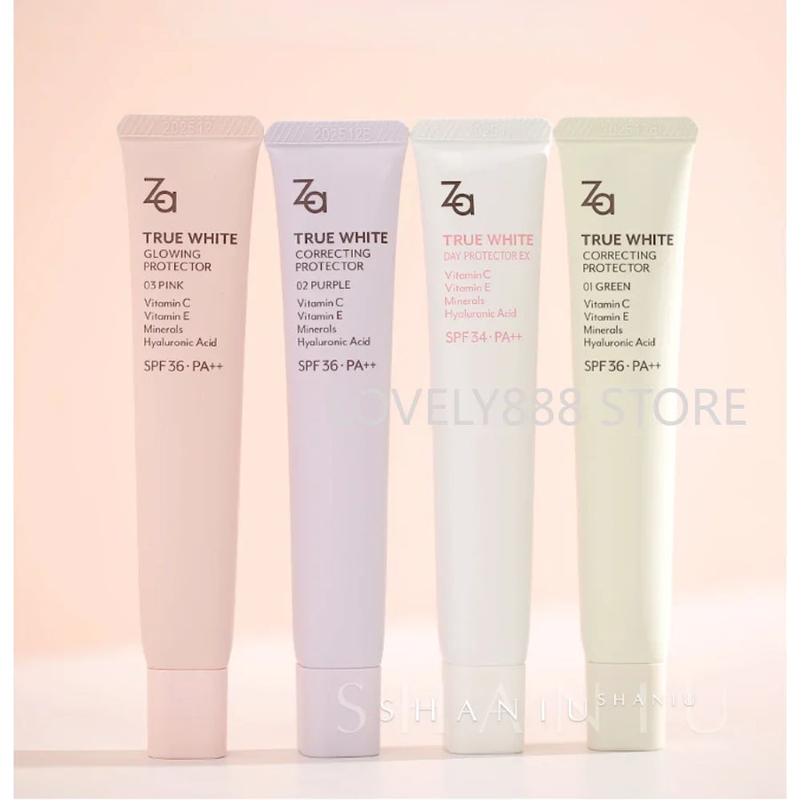 Za True White Makeup Primer Cream Sun Protector Brightening Base 35g