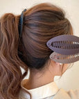 High Ponytail Banana Clip Hairpin on The Back of Women's Head Anti-slip Twist Clip Hairpin Less Hairpin 2024 New Headwear