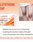 Lanthome Glutathione Whitening Soap Bar Facial Body Cleaning Shampoo Bar Dark Spot Acne Remover Moisturizing For Underarm Skin