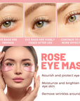 OUHOE Anti Wrinkle Rose Eye Mask