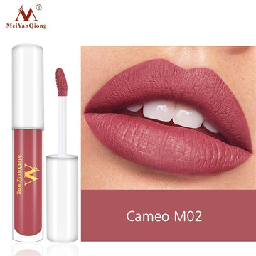 MeiYanQiong Velvety Matte  Lip Gloss Caramel M02