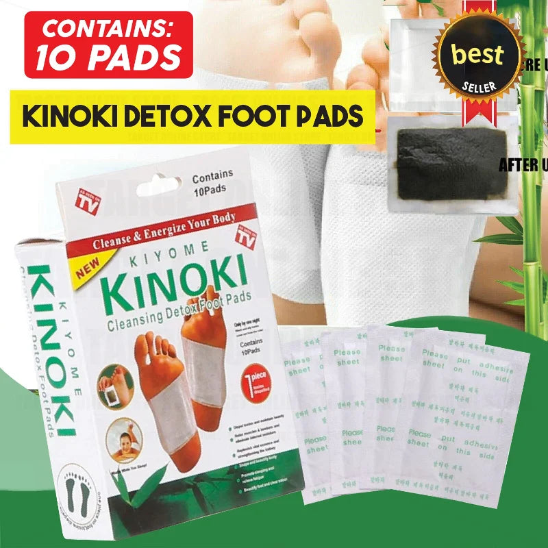 Korea Kinoki Foot Patch Deep Detox 100pcs=100pcs Patches+100pcs Adhesives Body Toxins Pad