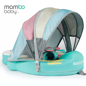 Mambobaby Solid Non-Inflatable Newborn Baby Waist Float: Lying Swimming Ring Pool Toy, Swim Trainer for Infant Swimmers