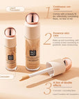 MACKANDY Light And Flawless Foundation + Concealer Combination Cosmetics