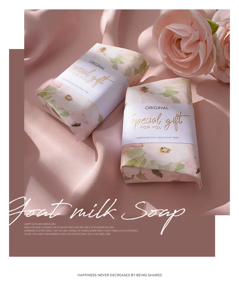 Fragrant Natural Soap with Goat Milk - Great for Bath, Face and Hand Wash 100gm