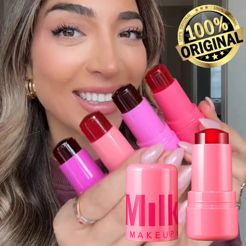 Milk Makeup Blush Stick Cooling Water Jelly Tint,refreshing Hydrating, Jelly Texture Long-lasting Colour For The Cheeks And Lips