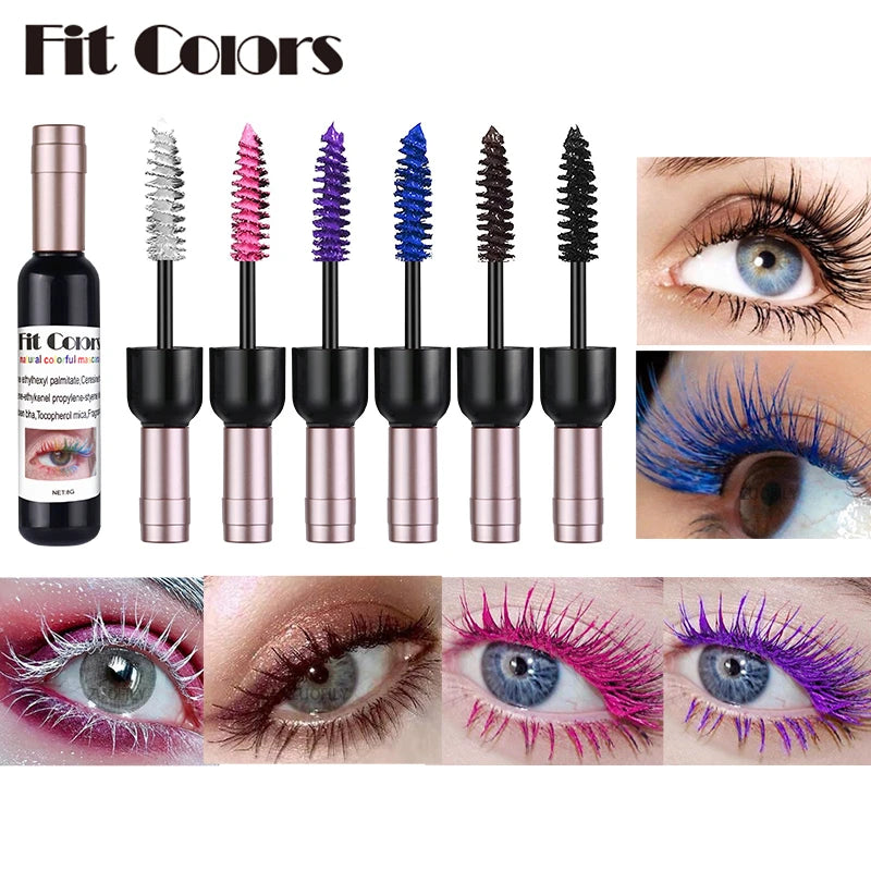 Hot Wine Bottle  Eyelash Mascara Waterproof Fast Dry Eyelashes Waterproof Blue Ink 8gm