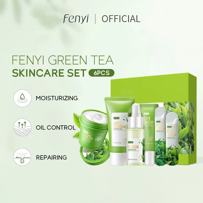 Green Tea Skin Care Products Repairing Oil Control  Facial Sleeping Mask Face Care