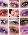 Waterproof 5D Mascara Quick Dry Blue,Purple, Gold, Black Long Eyelash Color Mascara