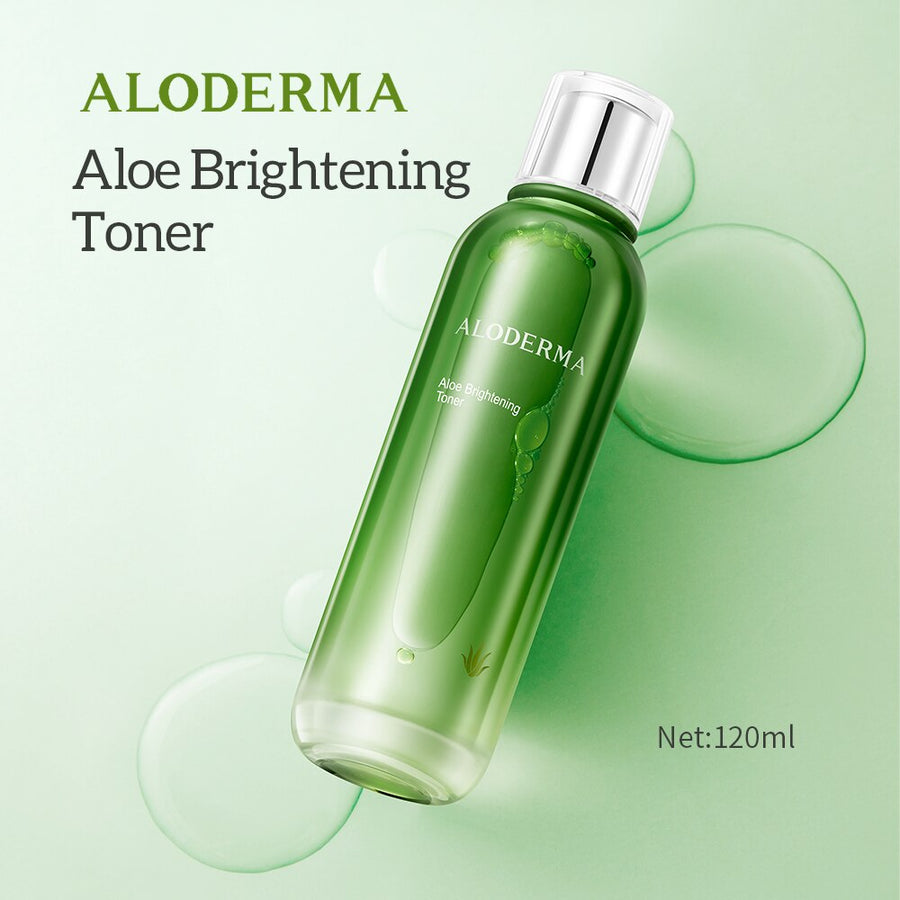 ALODERMA Aloe Brightening Skincare Set Toner Cream 5PCS