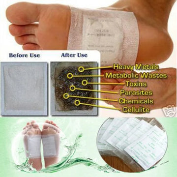 Korea Kinoki Foot Patch Deep Detox 100pcs=100pcs Patches+100pcs Adhesives Body Toxins Pad