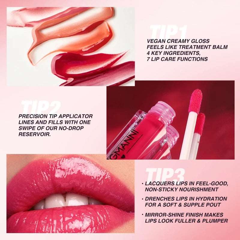 12Pcs/Set Liquid Lipstick Lip Gloss Mirror Makeup Lip Glaze Watery Transparent Jelly Maquiagem Silky Shimmery Korean Party Club