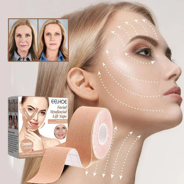 Facial Lift Tape Face Lift Tape Neck Toning Belts Anti Wrinkle Patches Tightening Skin 2.5cm*5m