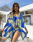 Sexy Bikini 3 Piece Set Solid Top Low Waisted Bottom With Long Sleeved Women Summer Beachwear