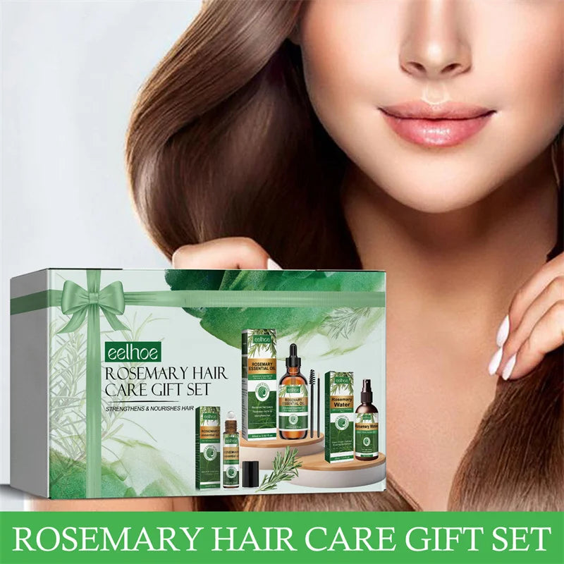 Rosemary Hair Growth Kit Essential Oil Mint Hair Strengthening Oil Nourishing Treatment For Dry And Split Ends Organics Hair Oil