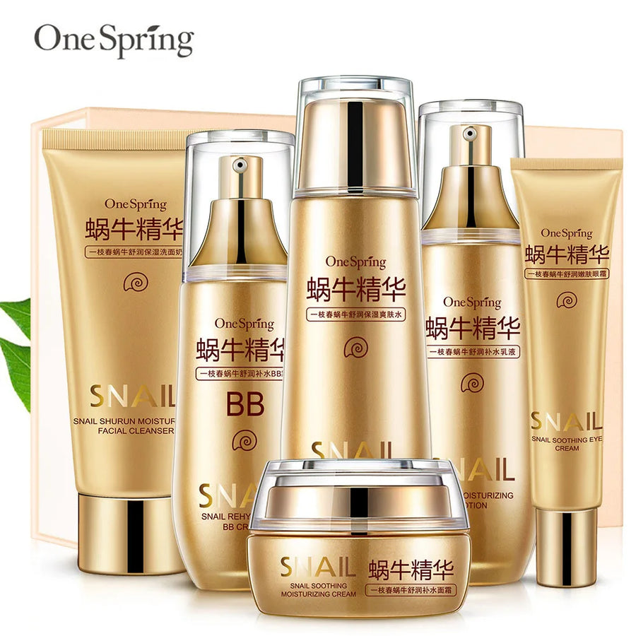 Snail Anti-aging Skin Care Moisturizing  Facial Cleanser Toner Face Care