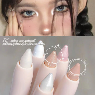 Eye Shadow Lying Silkworm Highlighter Pen  Eyes Makeup Matte White  Stick