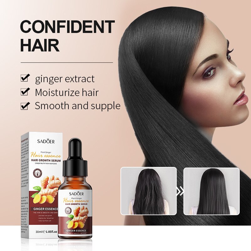 SADOER Ginger Shampoo Conditioner Mask Promote Hair Growth