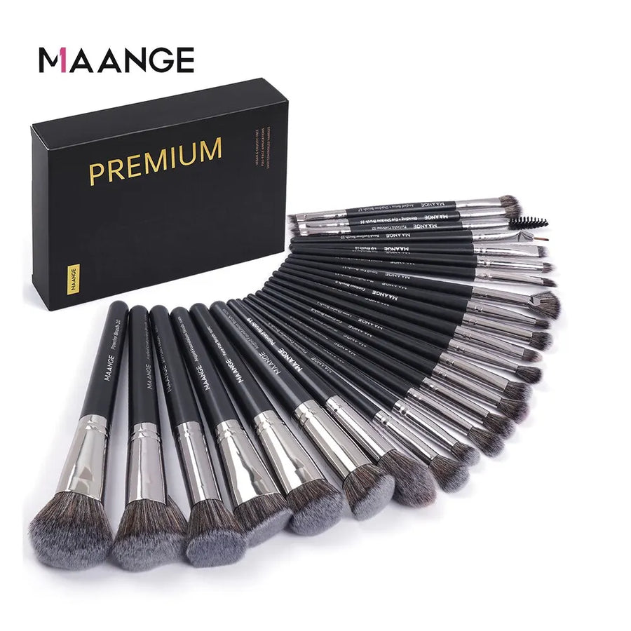 MAANGE Professional Gift Box 25 Pieces Makeup Brushes Kit For Face and Eye Beauty