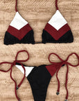 Multicolor Bikini Swimsuit Women Swimwear Ribbed Bikini Set