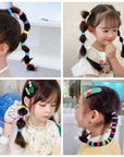 100/300/500PCS Colorful Basic Nylon Elastic Hair Band For Girls Ponytail Hold Scrunchie Rubber Band Kid Fashion Hair Accessories