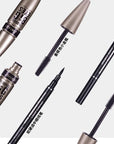 Waterproof Mascara Eyeliner Set non-smudge mascara Extended Thick mascara