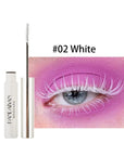 Color Mascara White Blue Red Tri-Color Cos Makeup Long Lasting Eyelashes