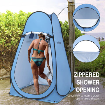 One-touch Ultralight Changing Tents Portable Outdoor Camping Beach Instant Shower Tent Pop Up Privacy Shelter Toilet with Window