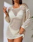 Women Crochet Swimsuit Cover-Up Sexy Hollow Out Beach Dress Summer Suit