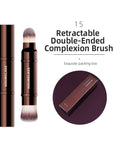 Hourglass Retractable Double-Ended Lip Makeup Brushes